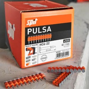 Clavos para la pulsa y gas de SPIT para hierro