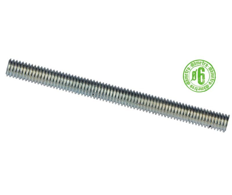 Varilla Roscada Galvanizada M6 – Para Techos Continuos y DesmontablesDesde: 1,23 € Desde: 0,47 €