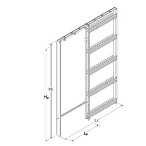 Kit puerta corredera para tabiques de pladur