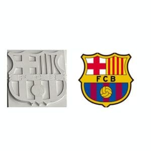 Portada escudo del barcelona de escayola