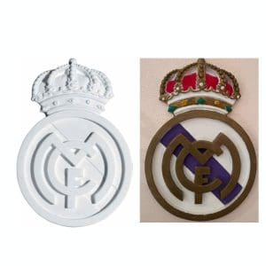 portada escudo real madrid de escayola