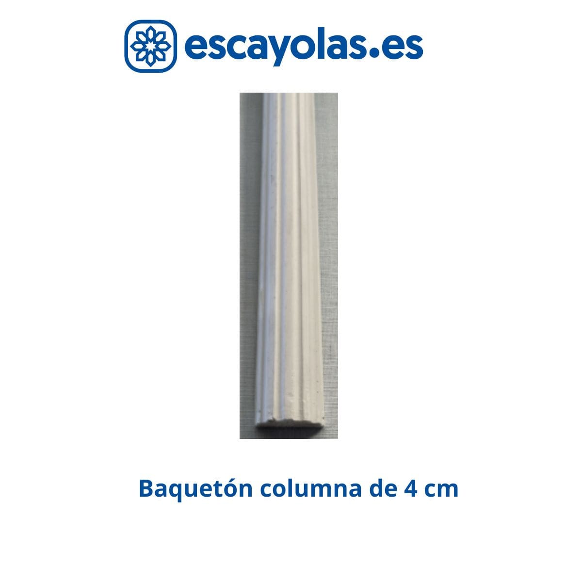 baqueton columna de escayola 4 cm para pared