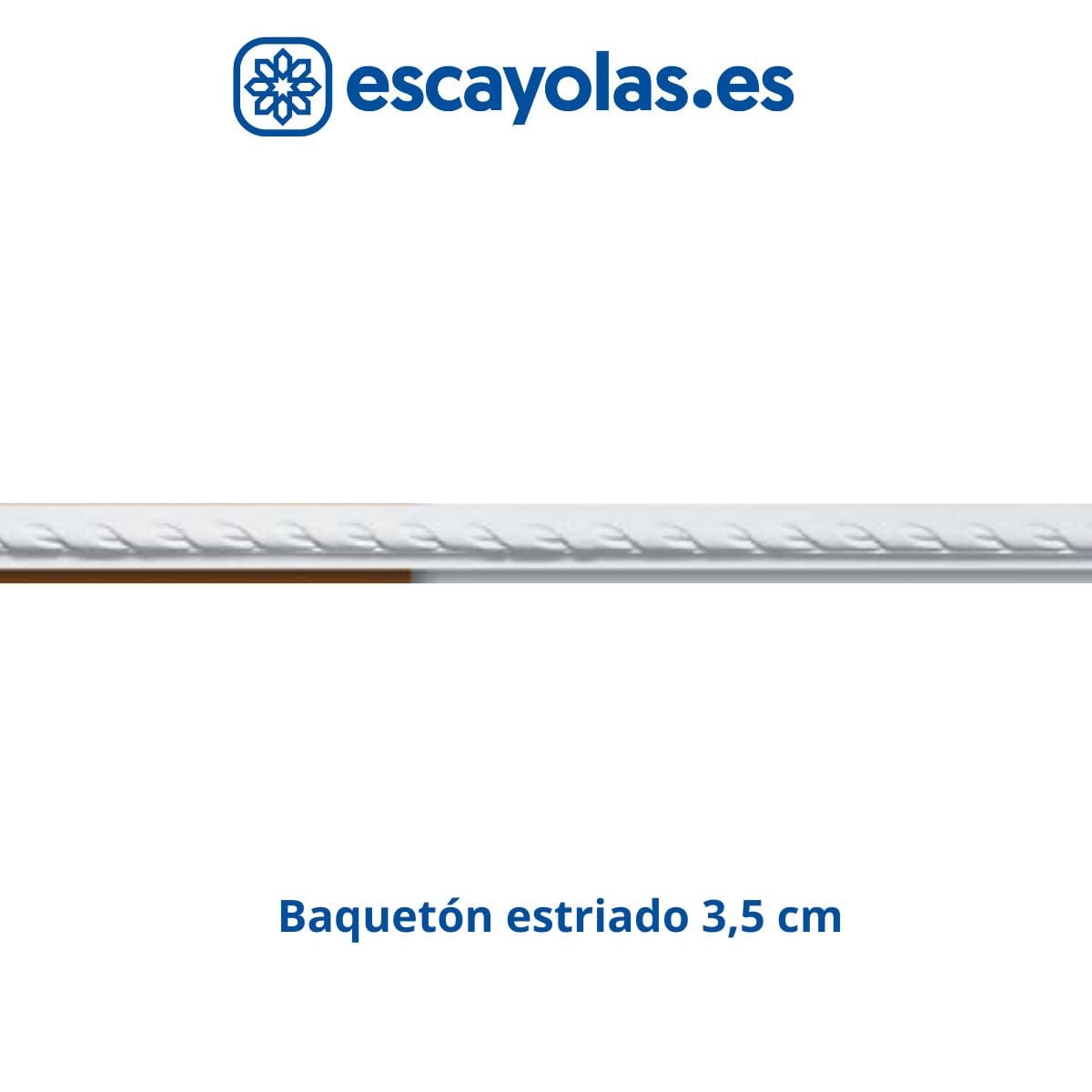 baqueton estriado de escayola