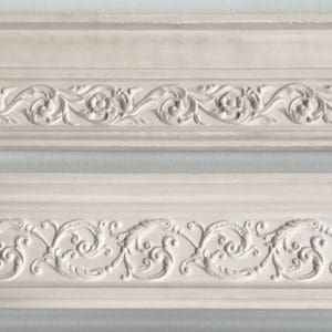 Moldura tipo friso clásica de escayola estilo neoclásico floral