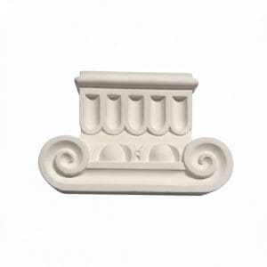 Capitel jónico clásico de escayola decorativo para columna