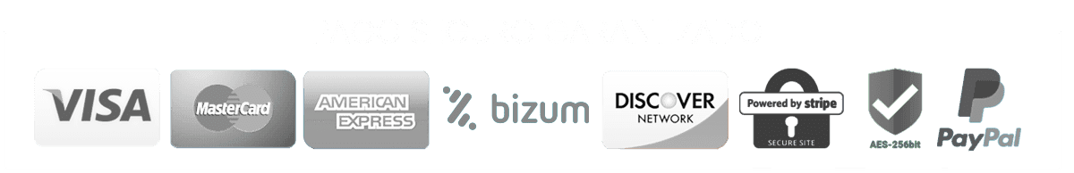 pago seguro garantizado blanco