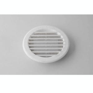 rejilla de ventilación circular de plástico blanco