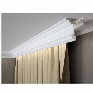 Cortinero friso MD137 de gran formato para ocultar cortinas