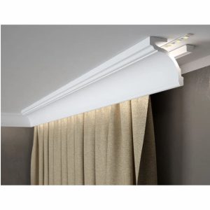 Cortinero media caña moderna MD161 para ocultar cortinas