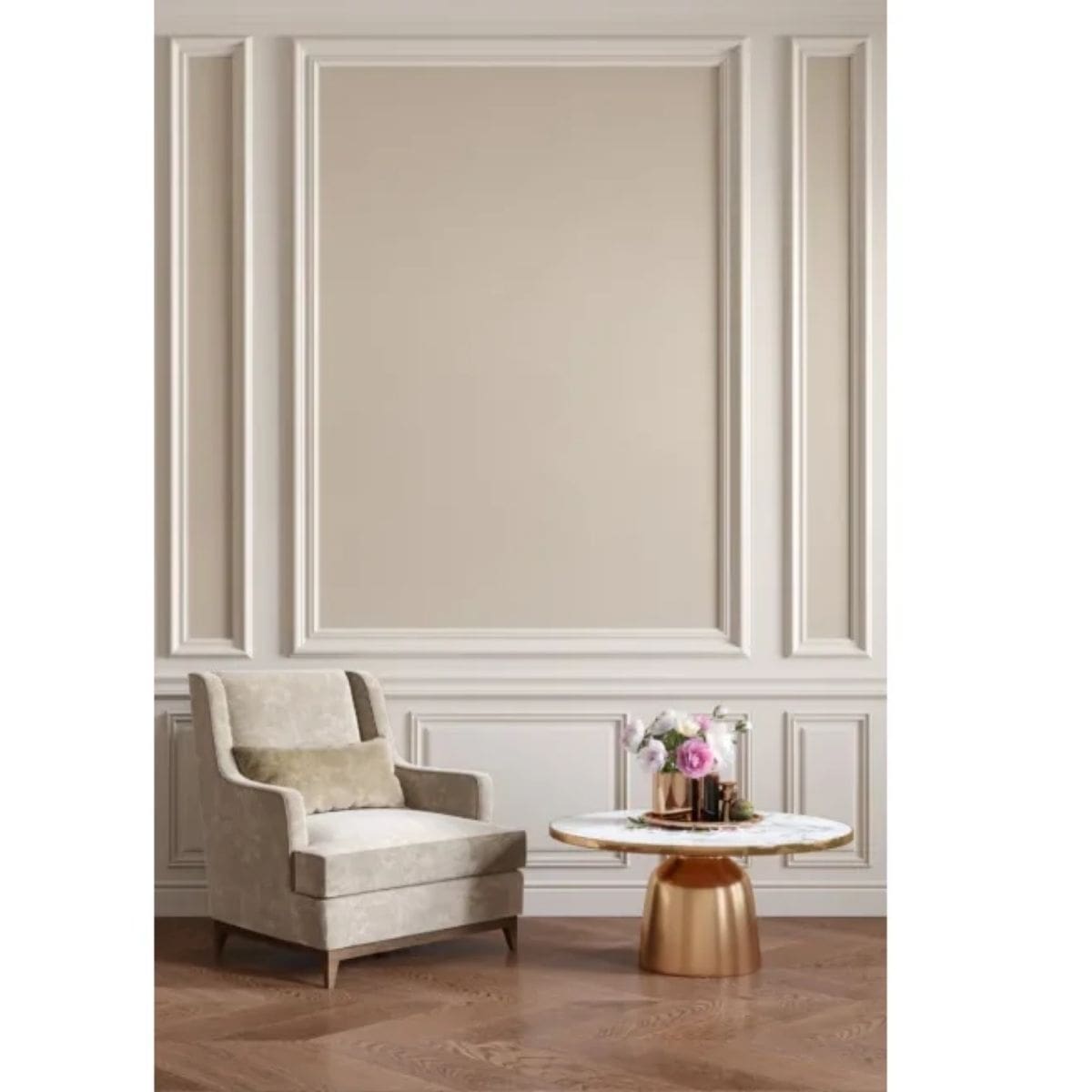 Moldura MD413 con diseño elegante en pared