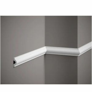 Moldura pared decorativa moderna MD332 instalada en panelado