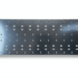 Panel metálico perforado de refuerzo para sistemas de pladur y placas de yeso laminado