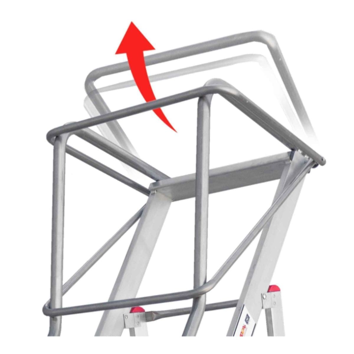 Escalera para picking con estabilizadores laterales