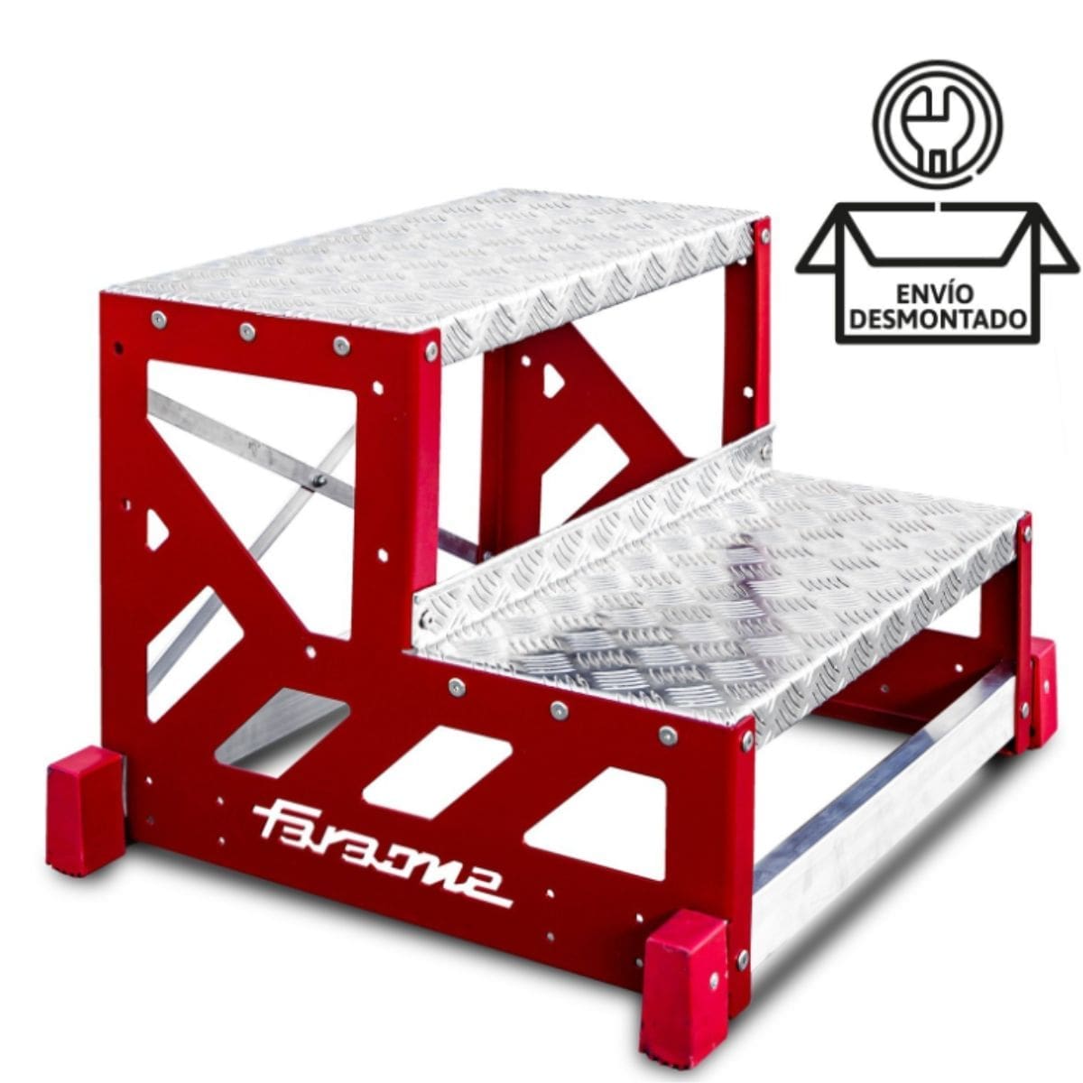 Taburete profesional Faraone SGAS desmontado