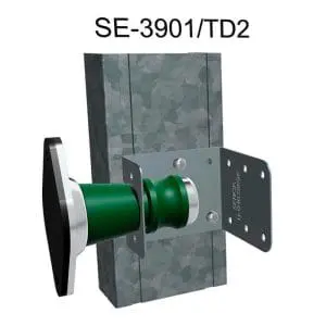Trasdosado acústico SENOR Modelo 3901/TD2 – escuadra metálica de 0,8 mm con muelle y goma para trasdosados, en caja de 45 uds