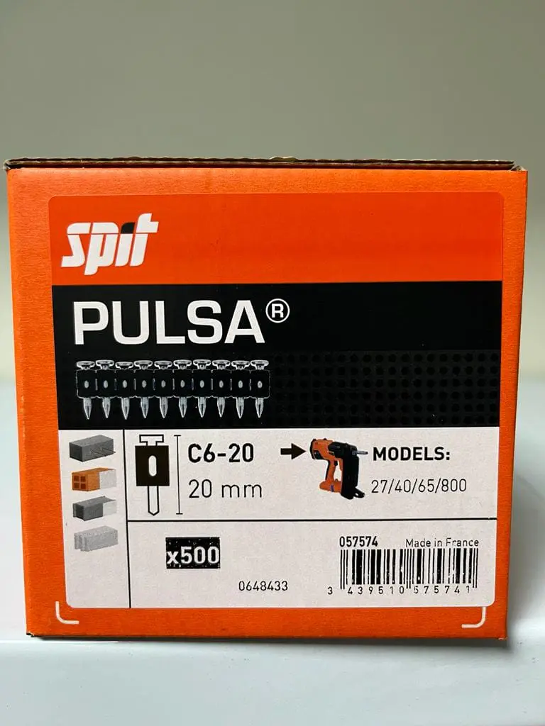 CAJA CLAVOS 2cm PULSA SPIT 500uds