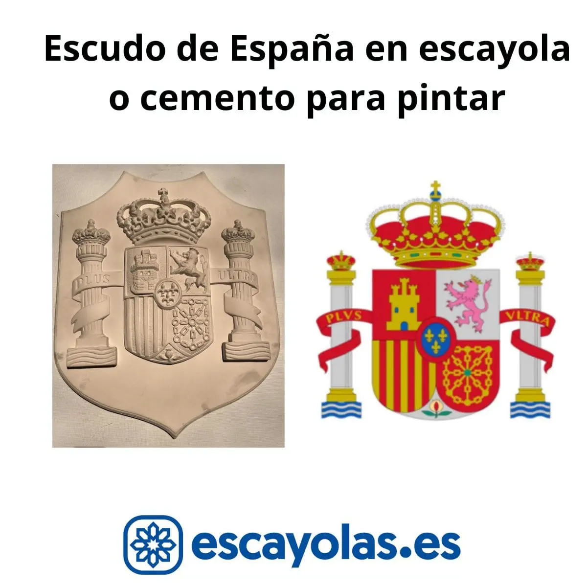 Escudo de España en escayola o Cemento