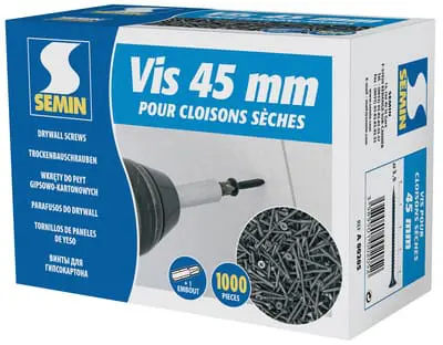 CAJA 1.000uds TORNILLO 45mm SEMIN