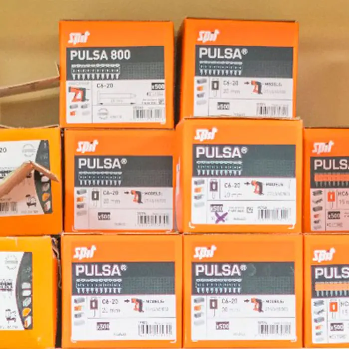 Cajas de clavos para pistolas gas SPIT
