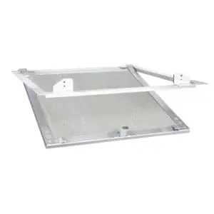 Trampilla de aluminio para pared y techo en placa de yeso 15 mm Click Mini Latch
