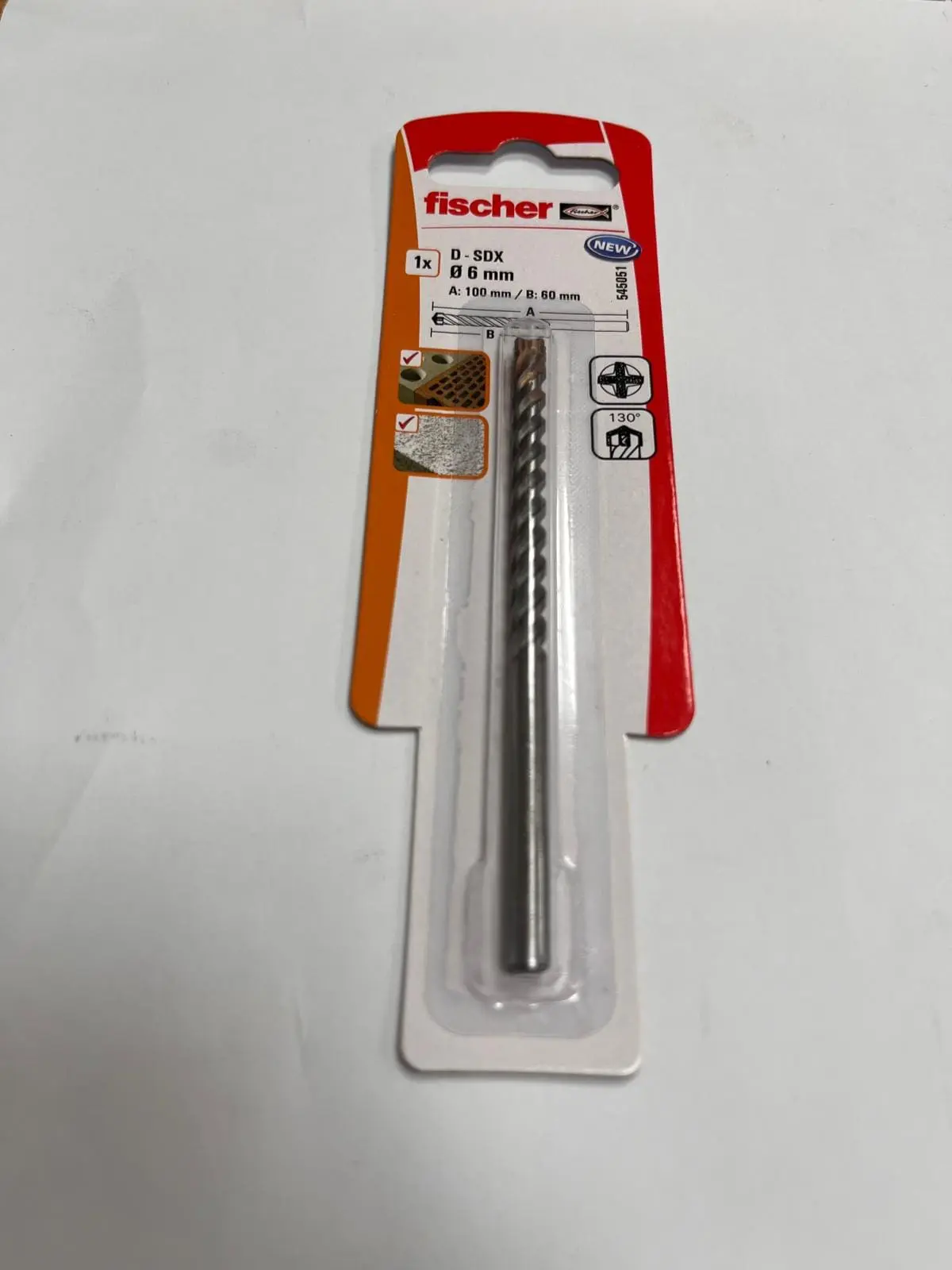 Broca 6mm pared D-SDX Quatrium FISCHER