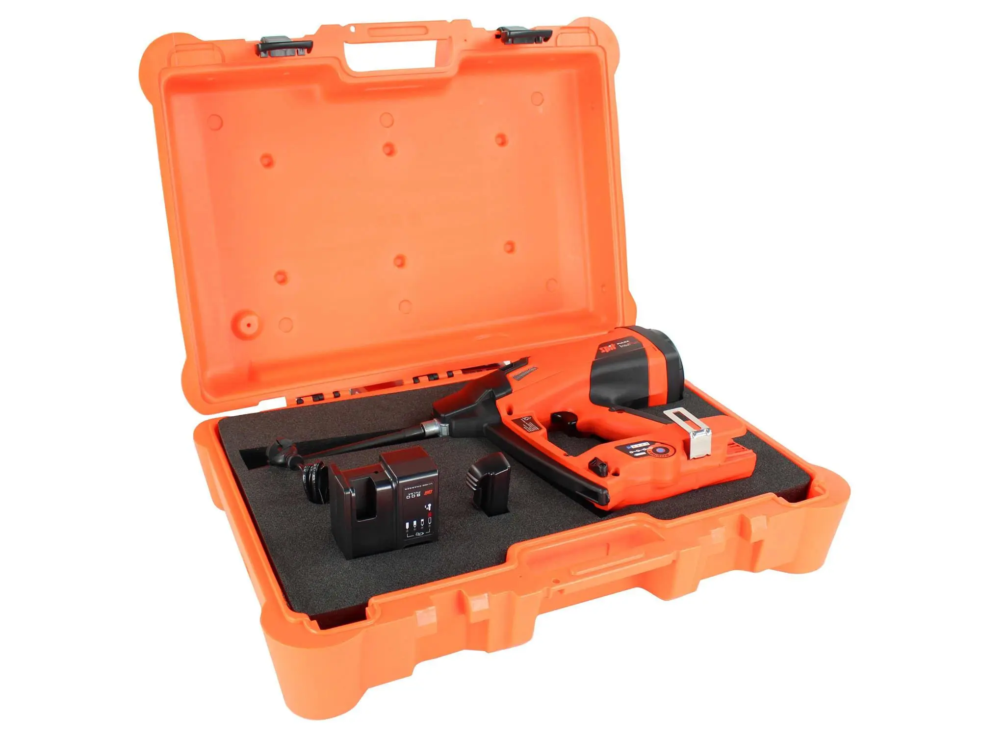 CAJA CON CLAVADORA PULSA INSULFAST CON SUS ACCESORIOS