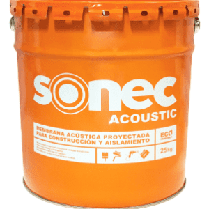 AISLAMIENTO SONEC ACOUSTIC BOTE NARANJA 25 KG