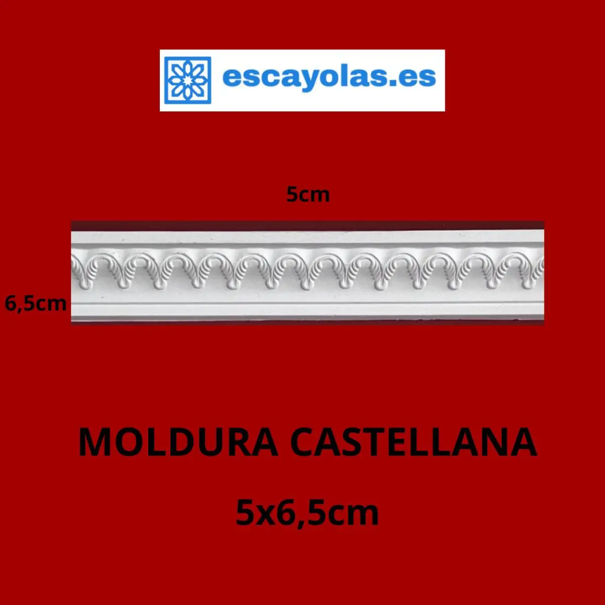 Moldura castellana 5x6,5cm escayolas.es