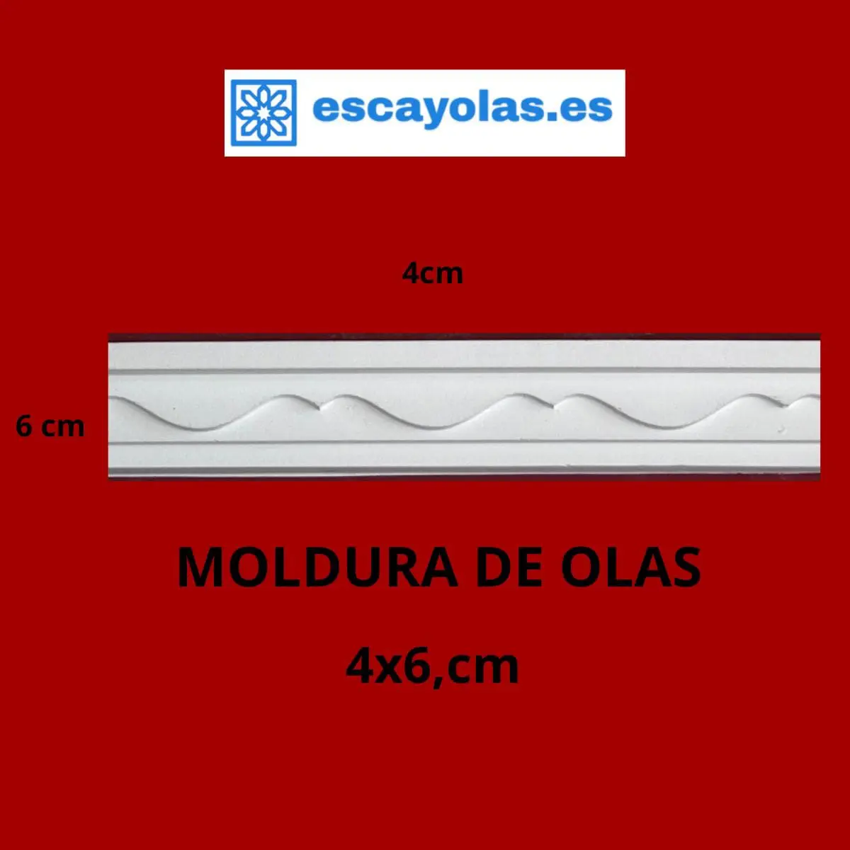 Moldura de olas escayolas.es