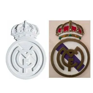 portada escudo real madrid de escayola