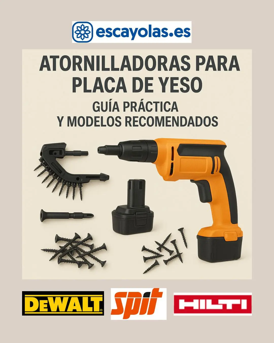 atornilladoras placa de yeso