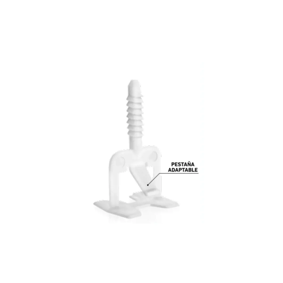 Calzo nivelador CLIP-LEVEL con pestaña adaptable para juntas mínimas