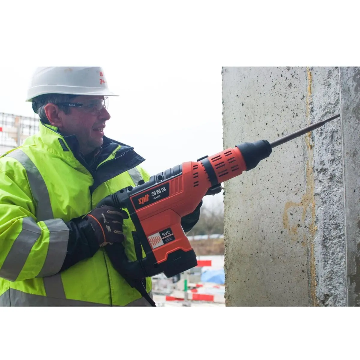 DEMOLICION CON Martillo combinado SPIT 383 SVC SDS Max