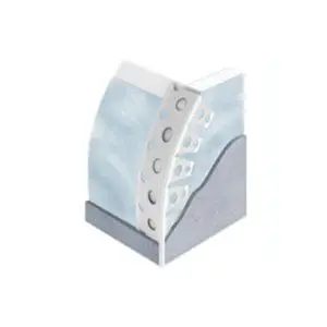 Guardavivo curvo de PVC blanco para esquinas redondeadas en placas PYL