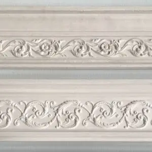 Moldura tipo friso clásica de escayola estilo neoclásico floral