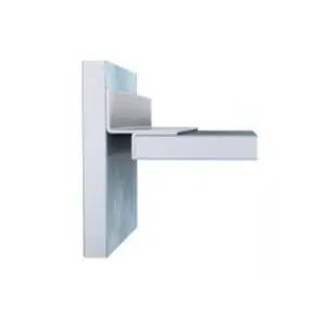 Perfil aleta blanca galvanizado prelacado para placas de yeso 15x13 mm