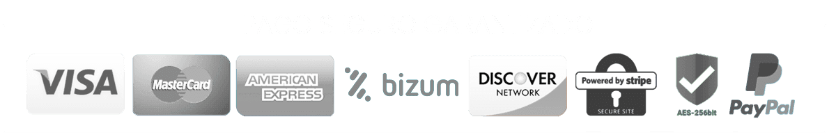 pago seguro garantizado blanco