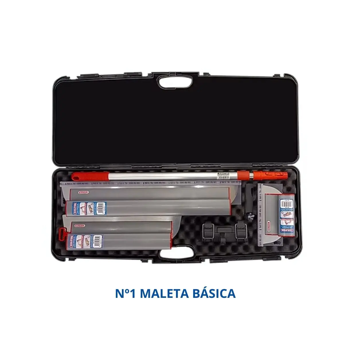 MALETA BASICA Pack Liso Perfecto con espátulas, mango telescópico y maleta de transporte