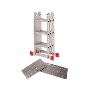 Escalera multiusos con plataforma Convertible tipo andamio