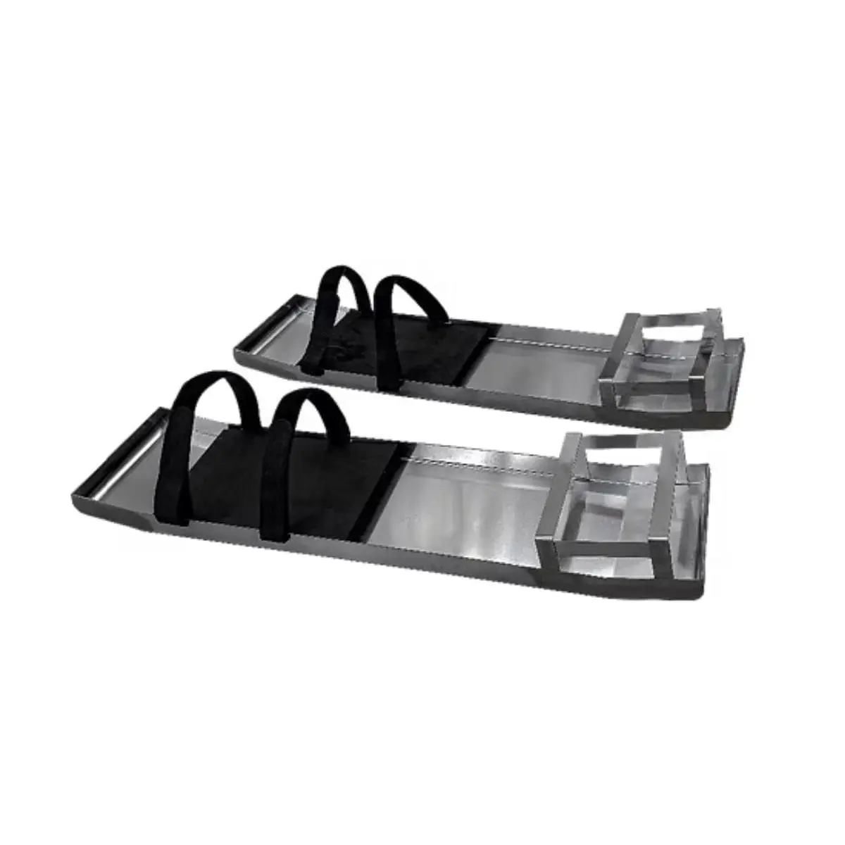 bandejas rodilleras acero inox par