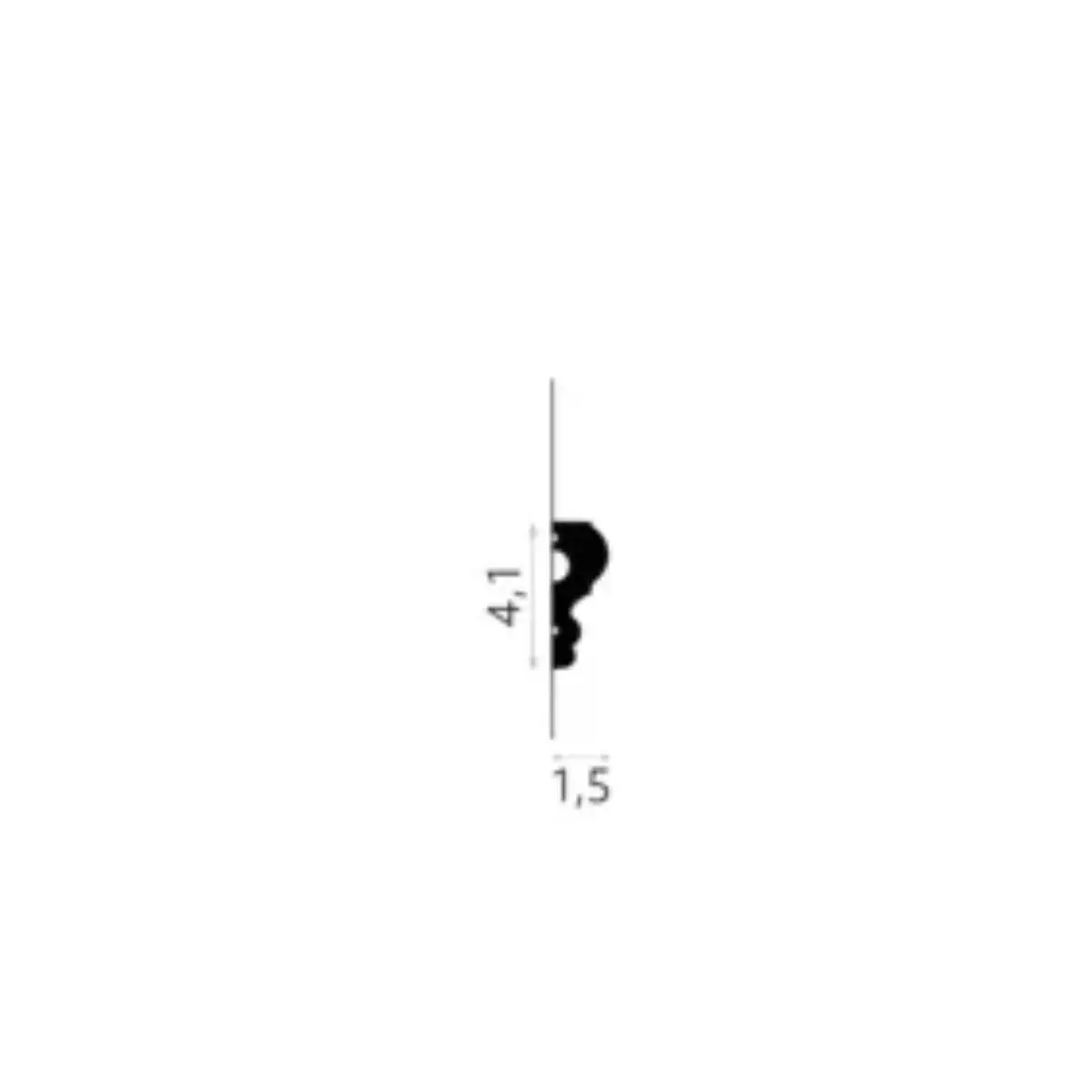 medidas moldura de pared polimero md325 200cm