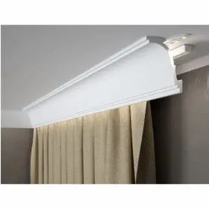 Cortinero curva MD110 de 2 metros para ocultar cortinas