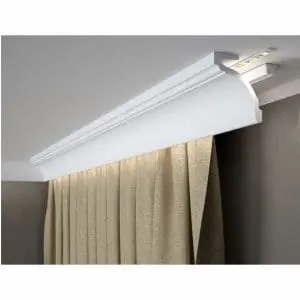 Cortinero media caña moderna MD161 para ocultar cortinas