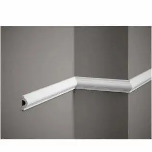 Moldura pared decorativa moderna MD332 instalada en panelado