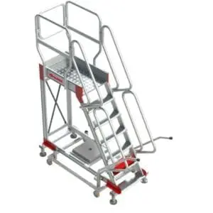 Escalera industrial Faraone SY60 con plataforma