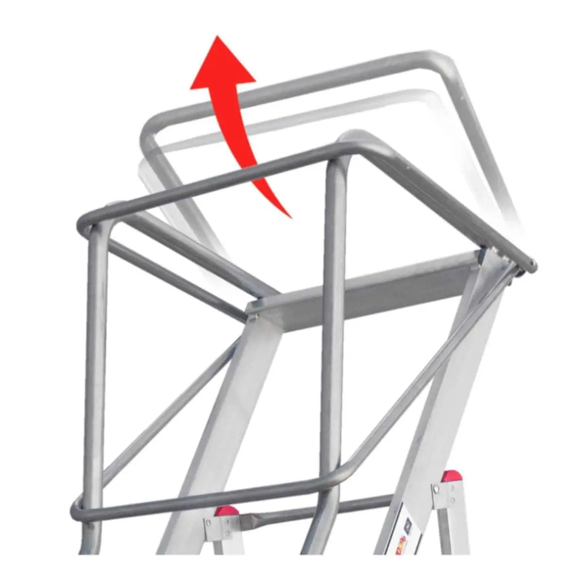Escalera para picking con estabilizadores laterales