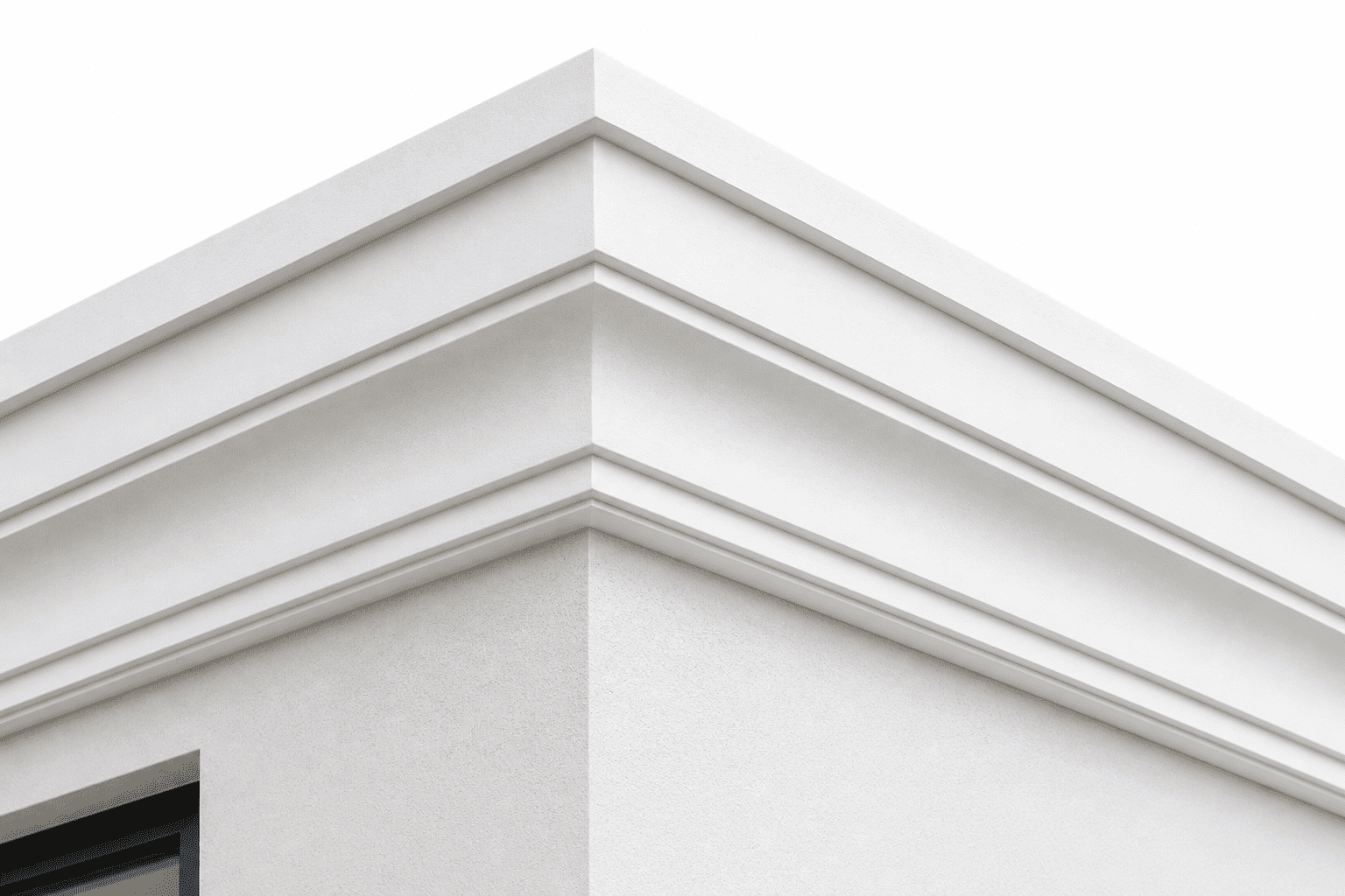 Moldura cornisa exterior Webertherm para fachada SATE