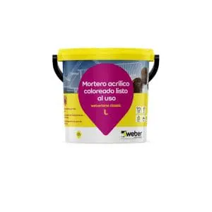Revestimiento Webertene Classic L 1,5 mm colores tendencia fachada SATE