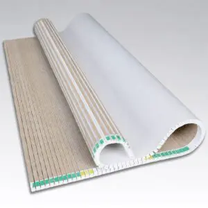 placa de yeso flexible ranurada para paredes curvas