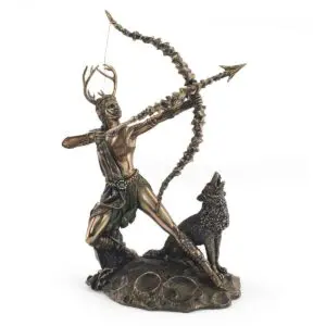Figura de Artemis de resina 30 x 13 x 20 cm